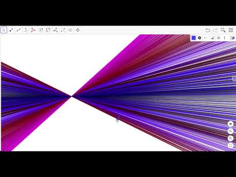 GeoGebra art - suorat, kulmakertoimet ja dynaamiset värit